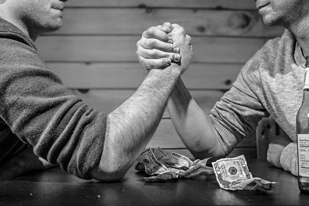 arm wrestling betting